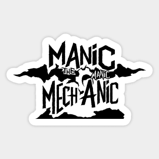 Manic Logo Black Sticker